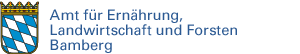 Schriftzug Amt für Ernährung, Landwirtschaft und Forsten Bamberg mit Link zur Startseite