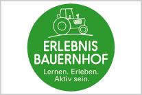 Schriftzug Erlebnis Bauernhof - Lernprogramme für Grund- und Foerderschulen